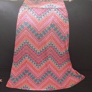 Amy Byer Pink and Gray Asymmetrical Pencil Maxi Skirt​​